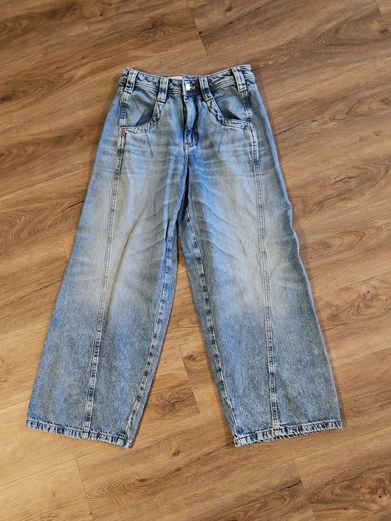 Pilcro Denim - Pilcro Barrel Light Blue Washed Denim Jeans